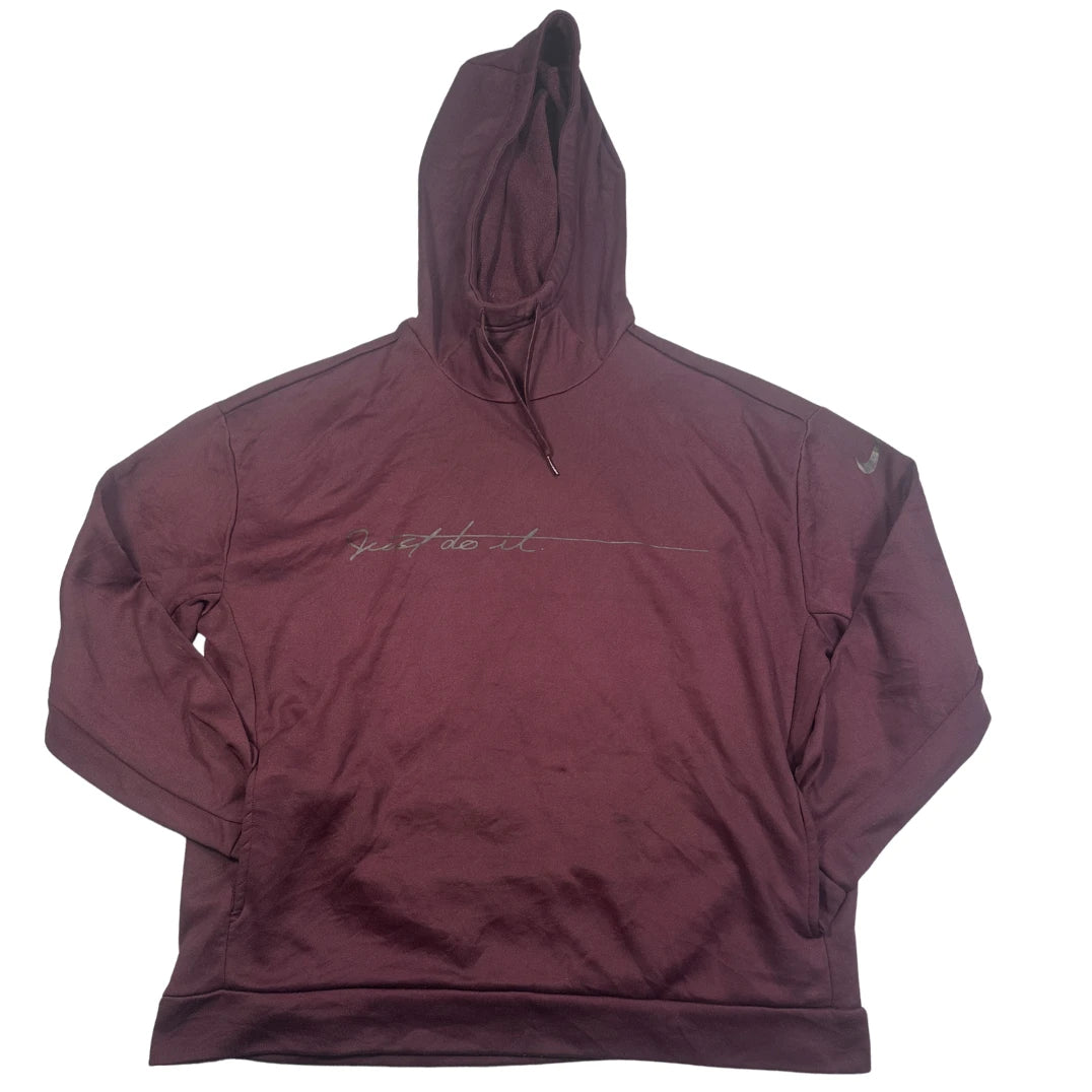 Nike® Maroon Pullover Hoodie Graphic-M
