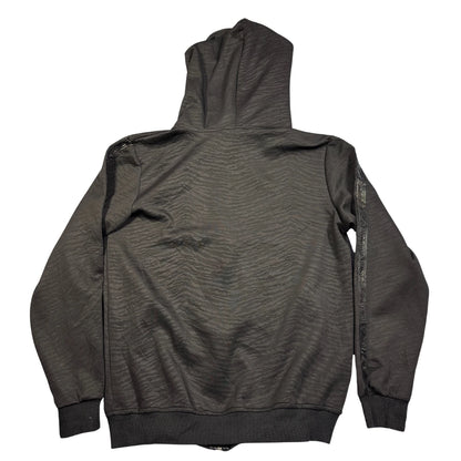 TM Time Is Money Black Tiger-Stripe Zip Hoodie (M)