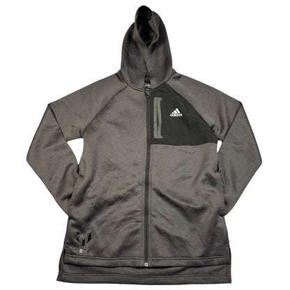 Adidas x Messi Grey/Black Zip Hoodie (Youth 13-14Y)-XS