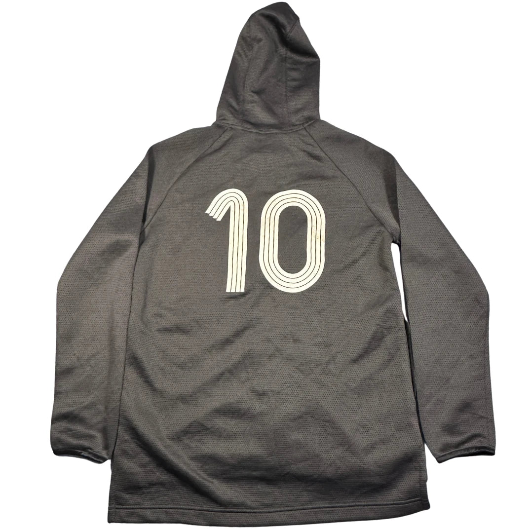Adidas x Messi Grey/Black Zip Hoodie (Youth 13-14Y)-XS