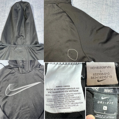 Nike Dri-Fit Black Pullover Hoodie (L)