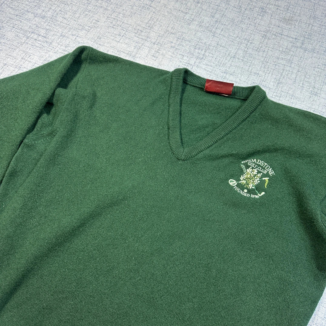 Glenmuir Green Broadstone Golf Club Wool Sweater-L