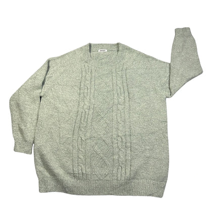 Damart Grey Cable Knit Sweater-L