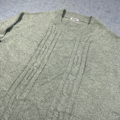 Damart Grey Cable Knit Sweater-L