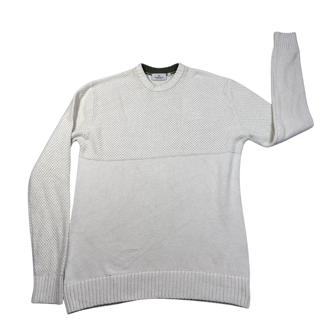 Passenger Cream Waffle Knit Sweater-L