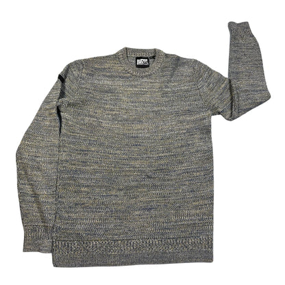 Superdry Grey Multicolor Space-Dye Knit Sweater-M