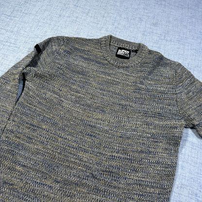 Superdry Grey Multicolor Space-Dye Knit Sweater-M