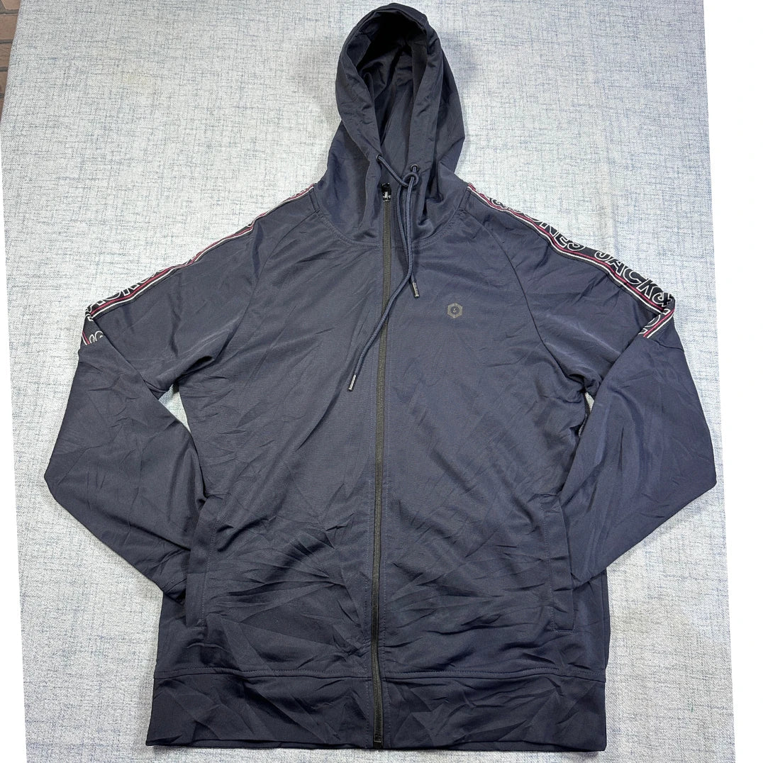 Jack & Jones Navy Zip Hoodie-Medium