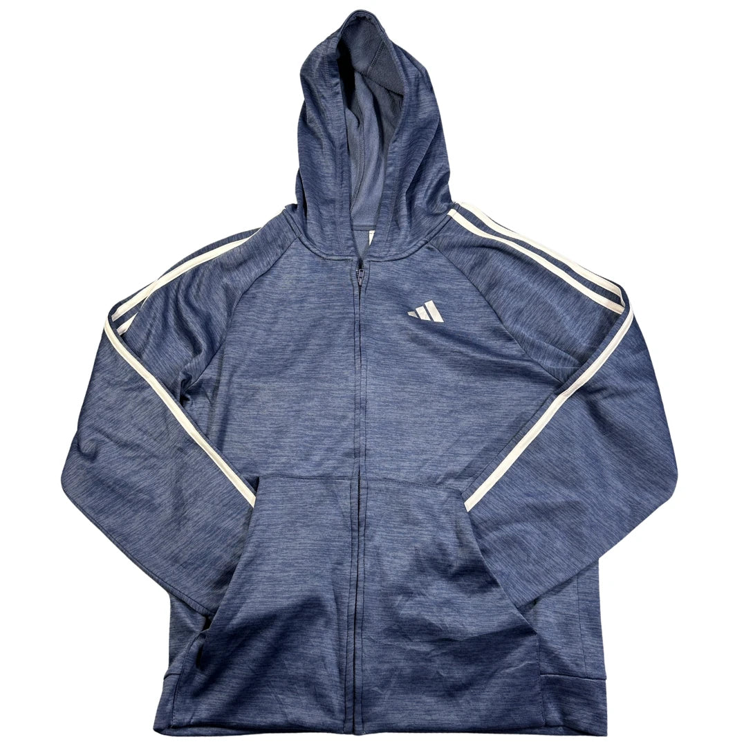 Adidas Navy Heather Zip Hoodie