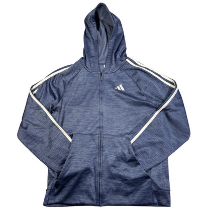 Adidas Navy Heather Zip Hoodie