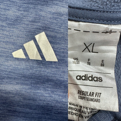 Adidas Navy Heather Zip Hoodie