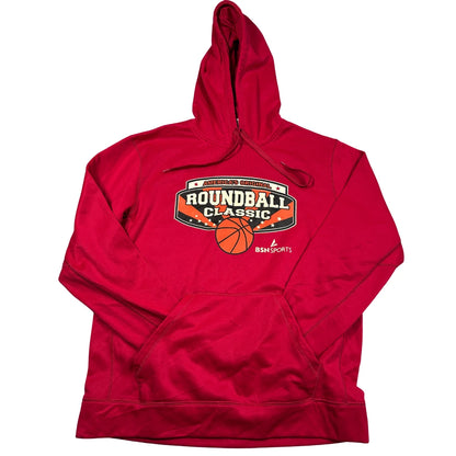BSN Sports Red Roundball Classic Pullover Hoodie-Large