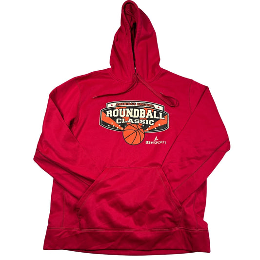 BSN Sports Red Roundball Classic Pullover Hoodie-Large
