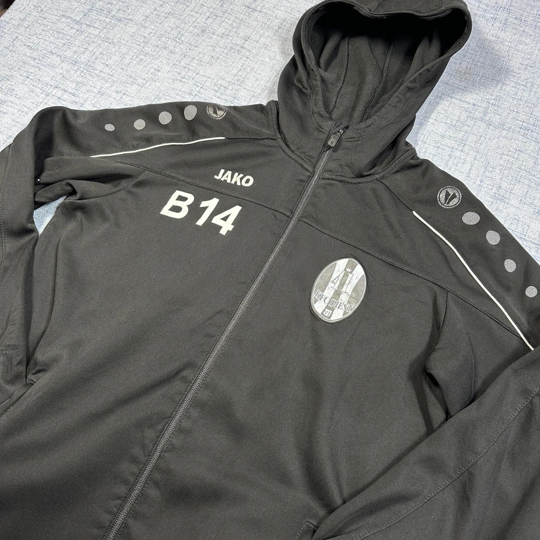 JAKO Black Zip Track Jacket-KFC Diest B14-Medium