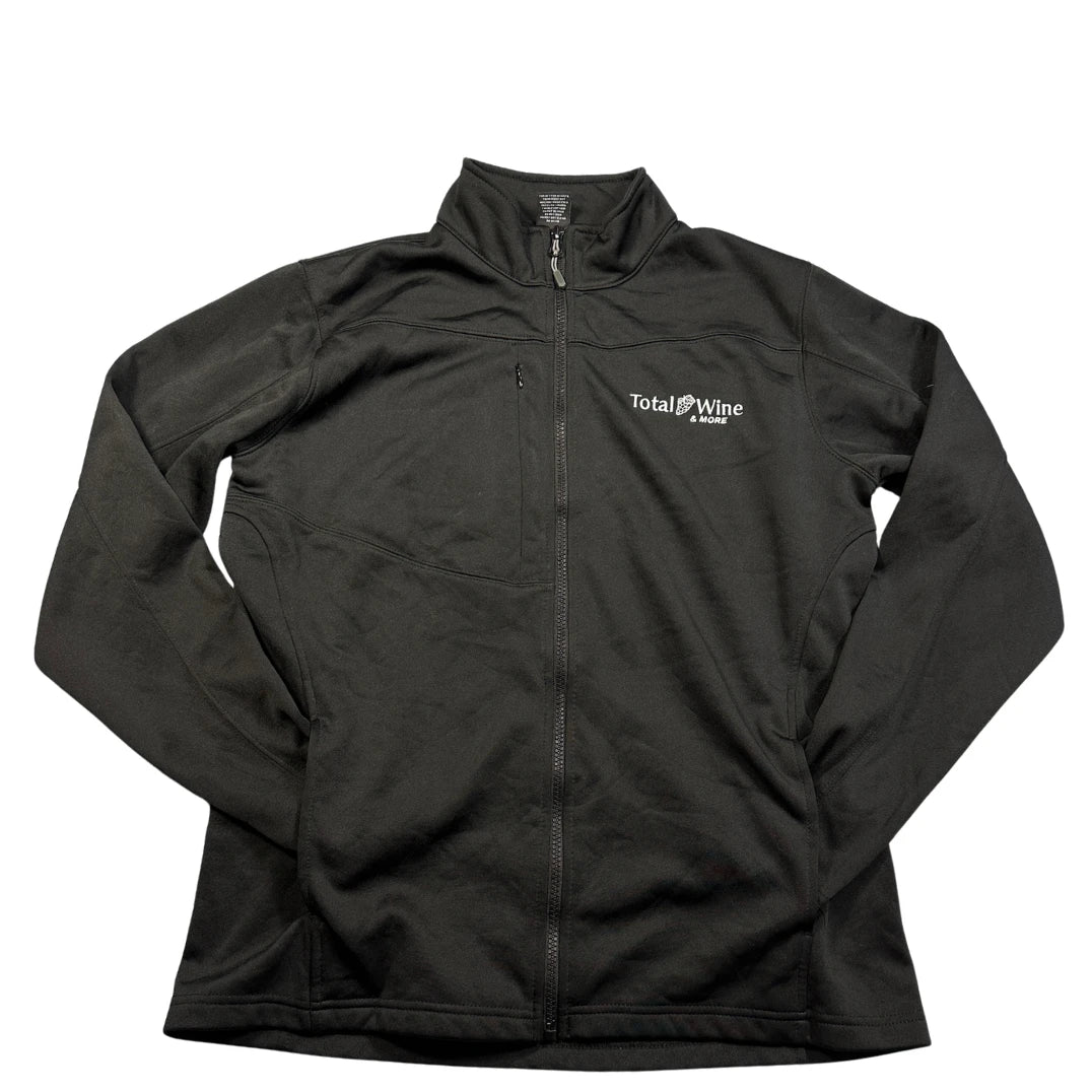 Total Wine & More Black Fleece Zip Jacket-L