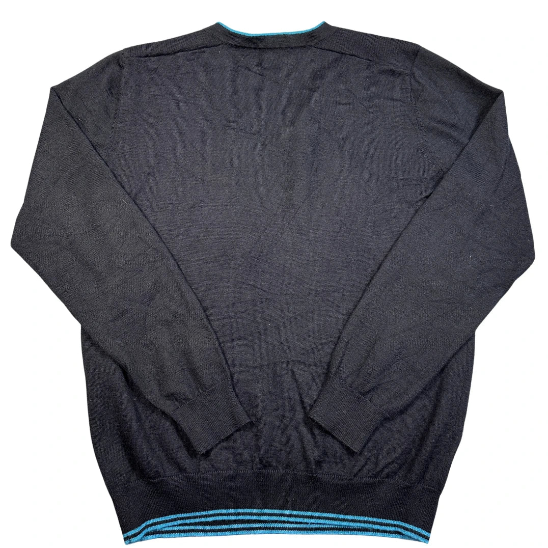 The 1690 Collection® Black V Neck Sweater-M