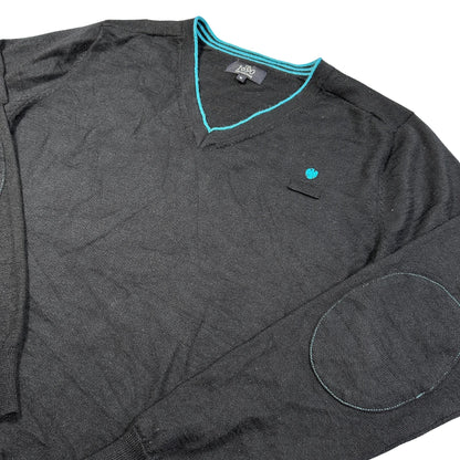 The 1690 Collection® Black V Neck Sweater-M