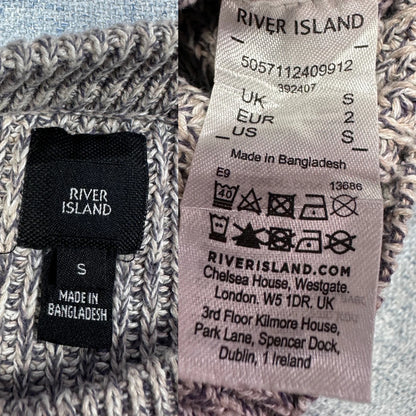 River Island® Grey Knit Sweater Marl-S