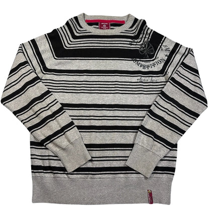 Jack & Jones® Grey Striped Sweater-L