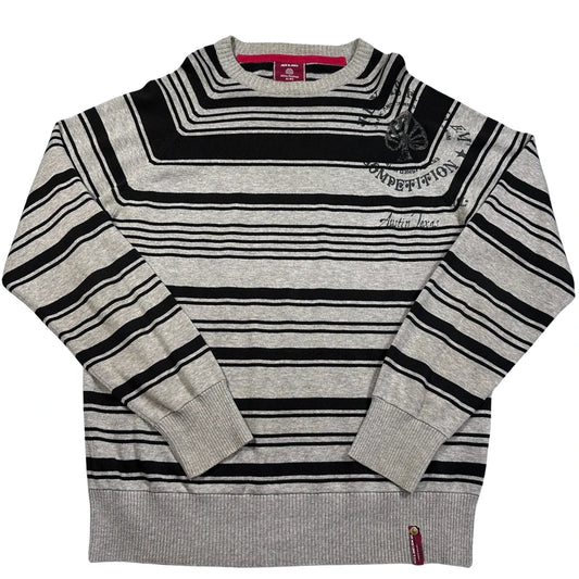 Jack & Jones® Grey Striped Sweater-L