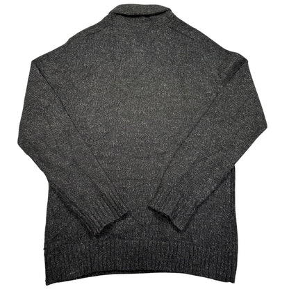 Peacocks® Charcoal Shawl Collar Sweater-L