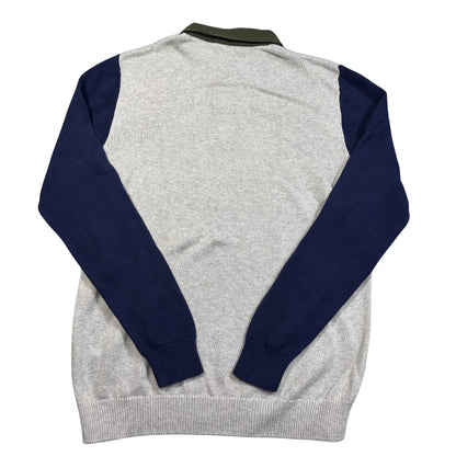 Next® Grey Polo Sweater Contrast-M