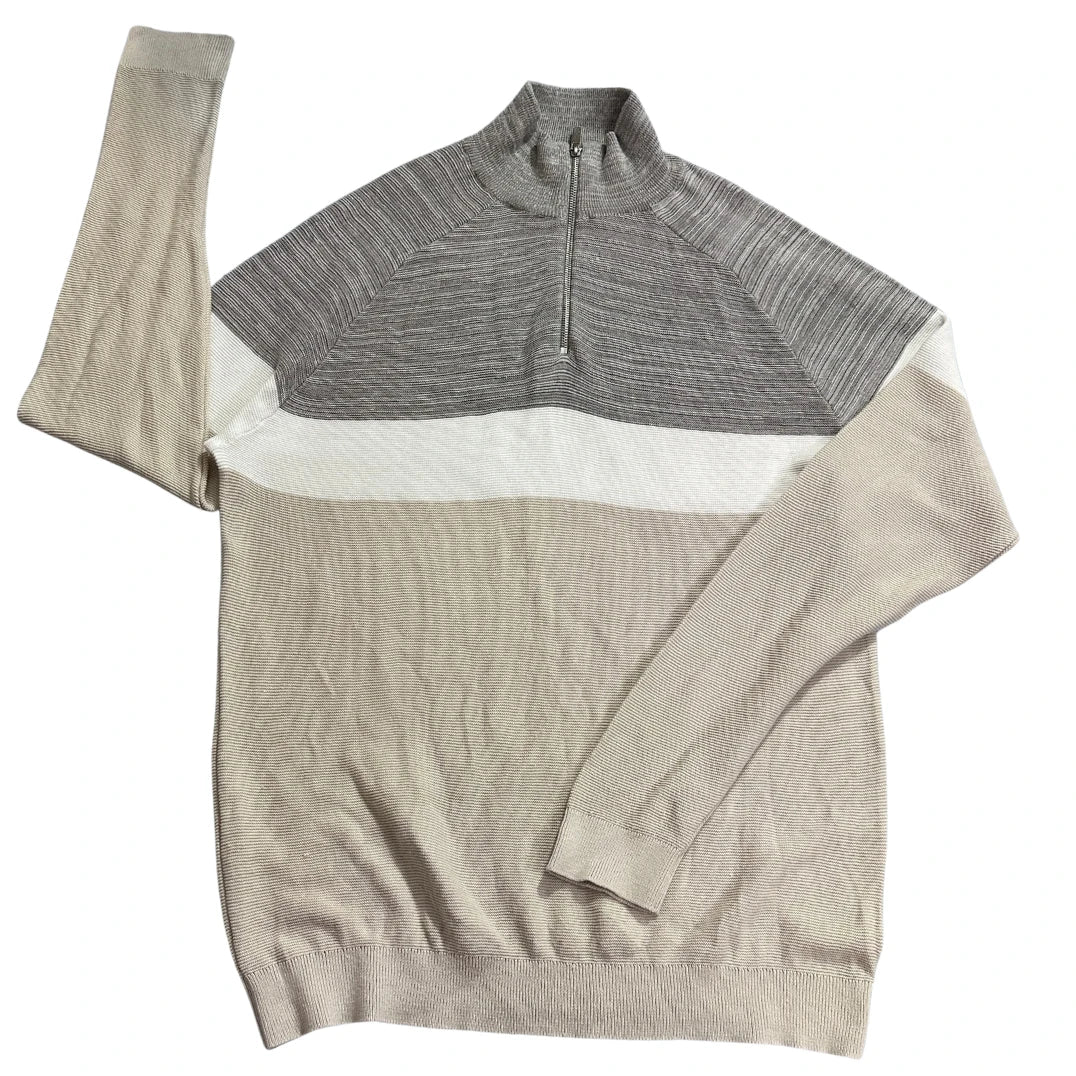 Primark® Beige Quarter Zip Sweater-XL