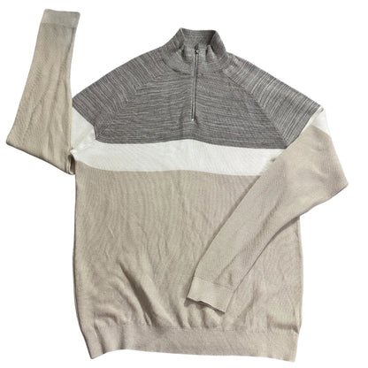 Primark® Beige Quarter Zip Sweater-XL