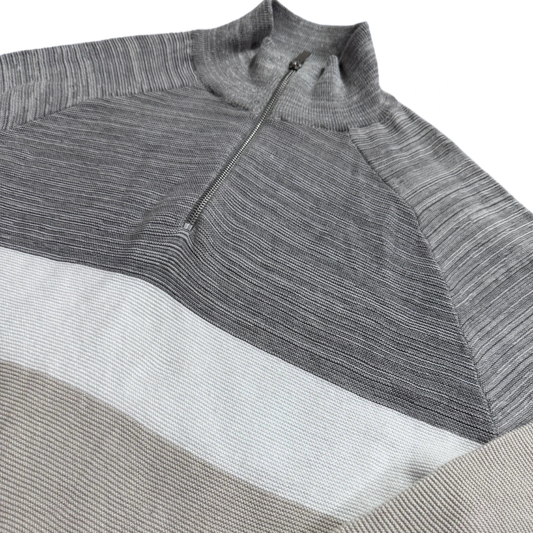 Primark® Beige Quarter Zip Sweater-XL