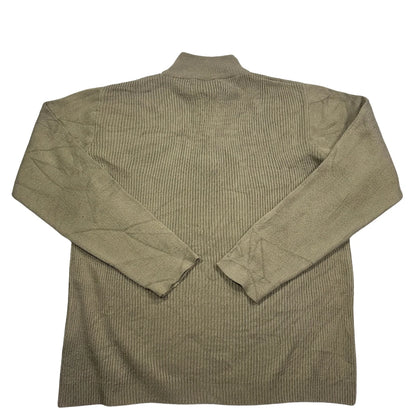 Steeleans® Olive Quarter Zip Sweater-S