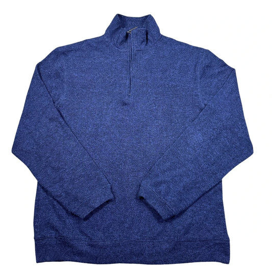 Hudson River® Blue Quarter Zip Sweater-M