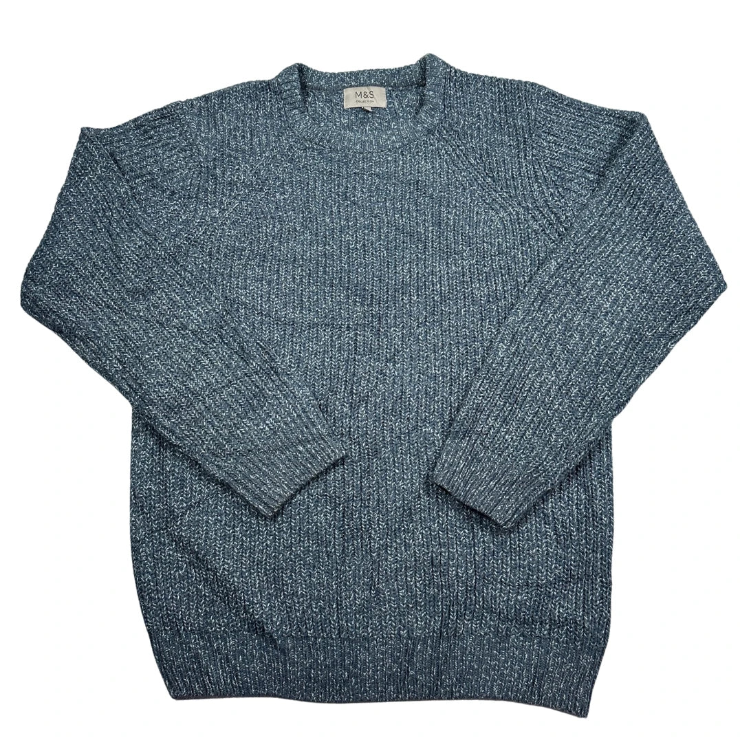 M&S® Blue Marl Sweater Knit-M