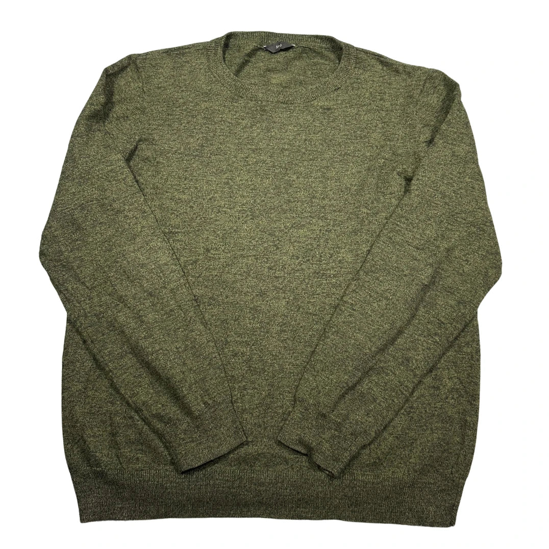 M&Co® Olive Crewneck Knit Sweater-L