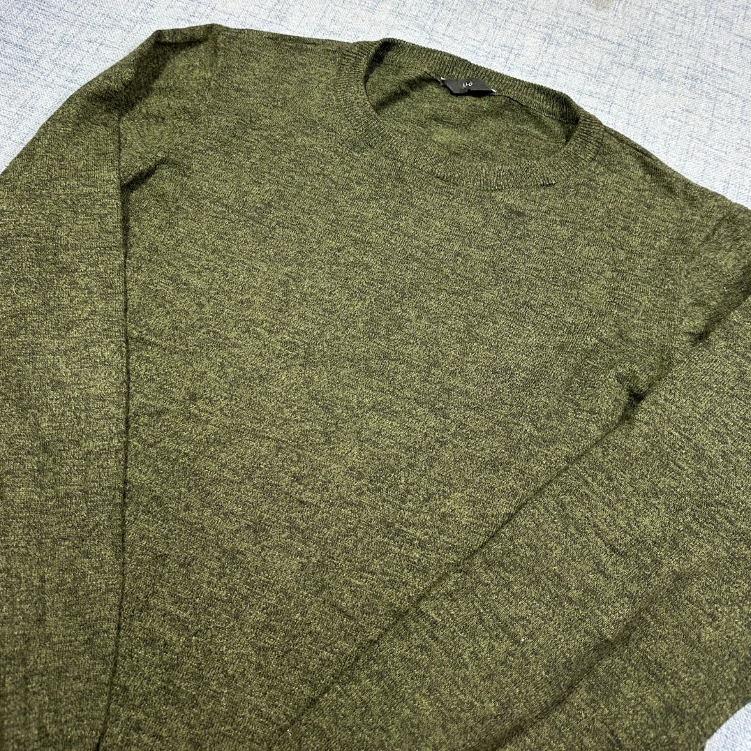 M&Co® Olive Crewneck Knit Sweater-L
