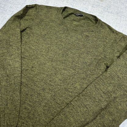 M&Co® Olive Crewneck Knit Sweater-L