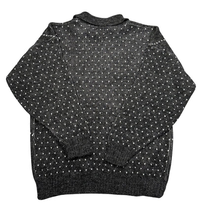 Unbranded Charcoal Graphic Knit Sweater-M