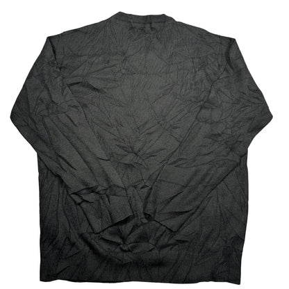 Pierre Cardin® Black Textured V Neck Sweater-M