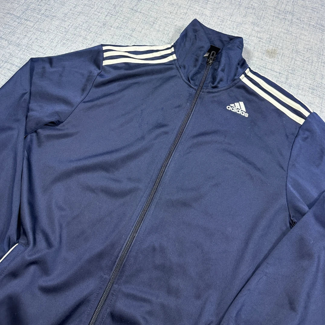 Adidas® Navy Track Jacket Striped-S