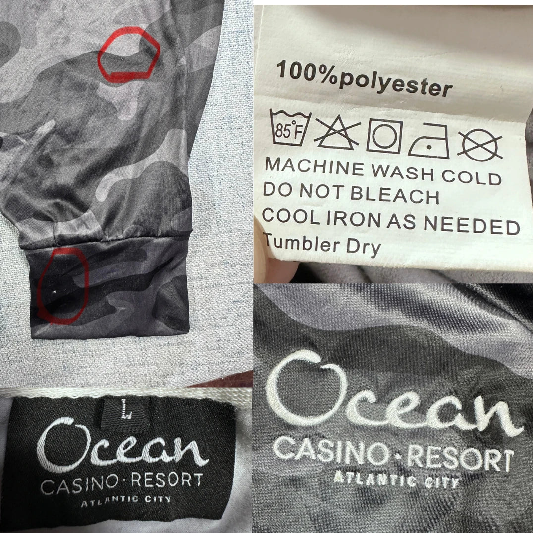 Ocean® Grey Hoodie Camo-L