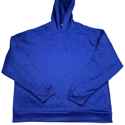 Unbranded Blue Pullover Hoodie Embossed-XL