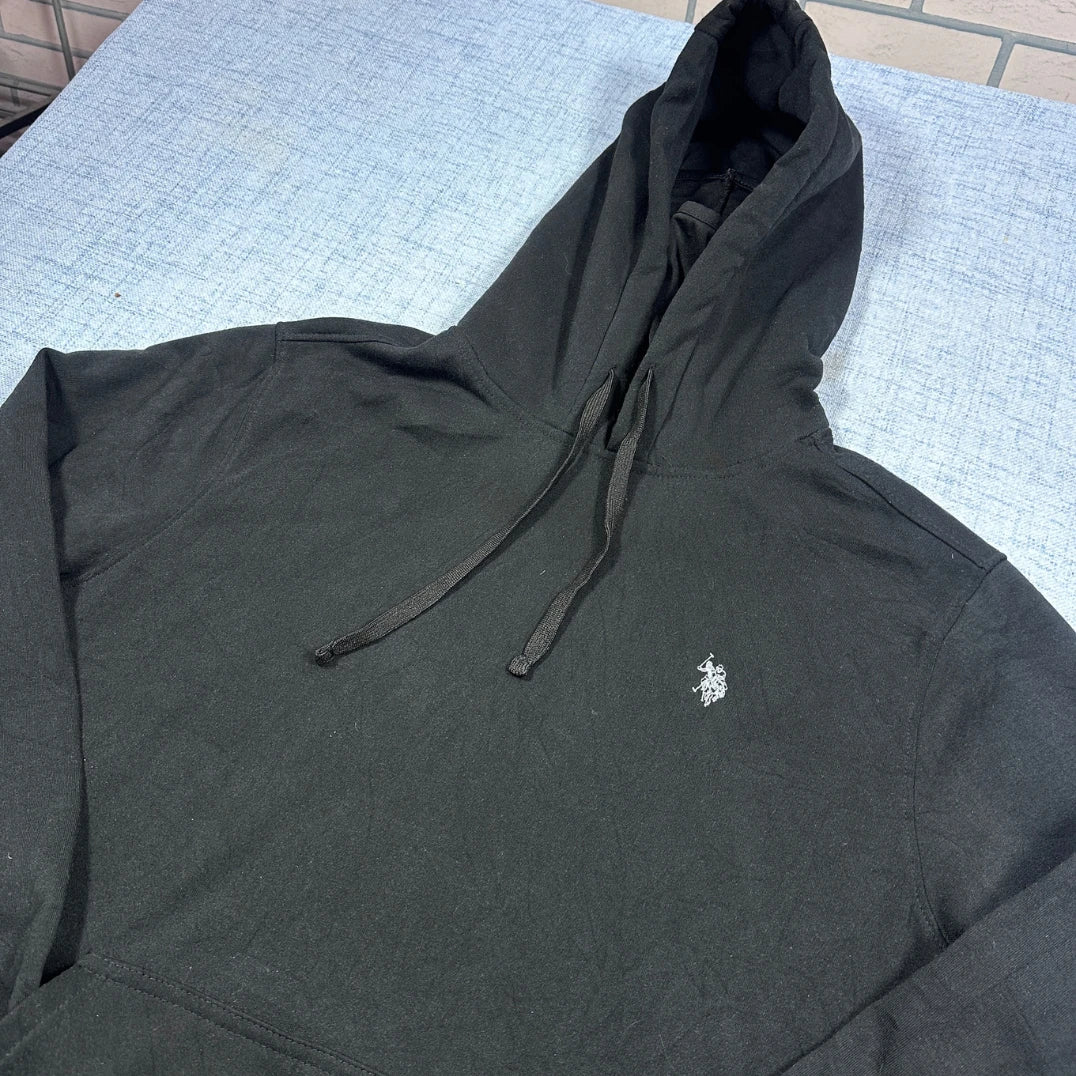 U S Polo Assn® Black Hoodie-L