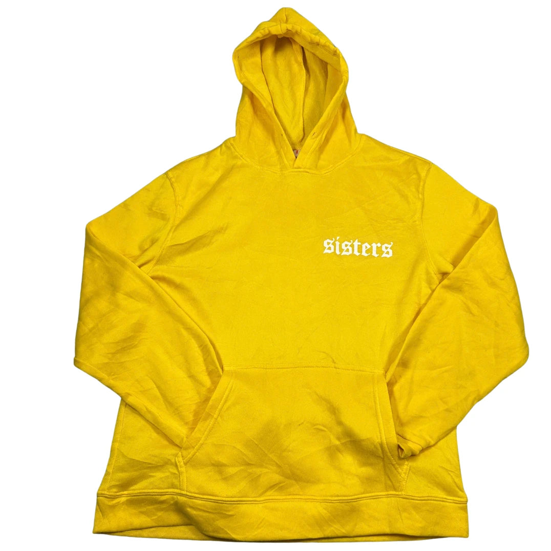 Unbranded Yellow Pullover Hoodie Sisters-M