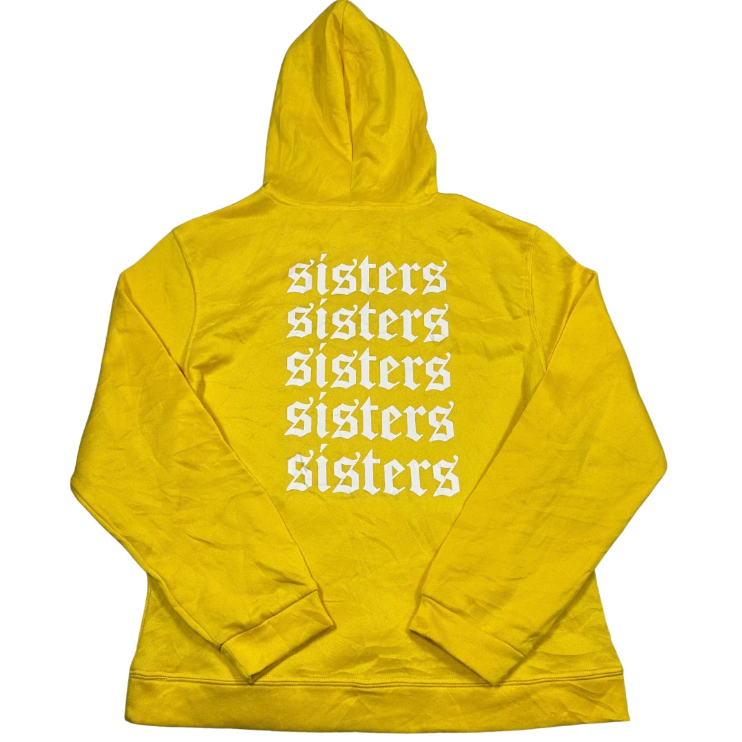 Unbranded Yellow Pullover Hoodie Sisters-M