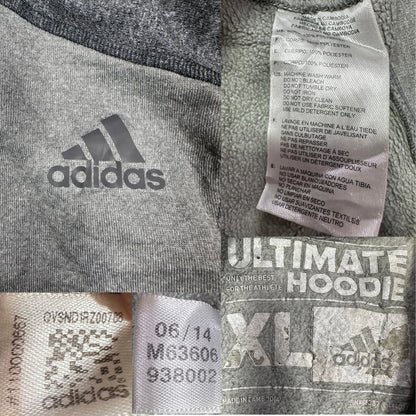 Adidas® Grey Ultimate Hoodie-XL