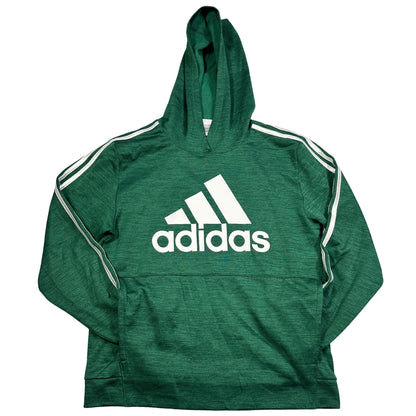 Adidas® Green Pullover Hoodie Logo-XL