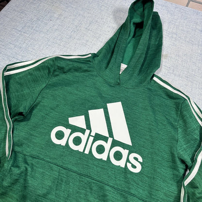 Adidas® Green Pullover Hoodie Logo-XL