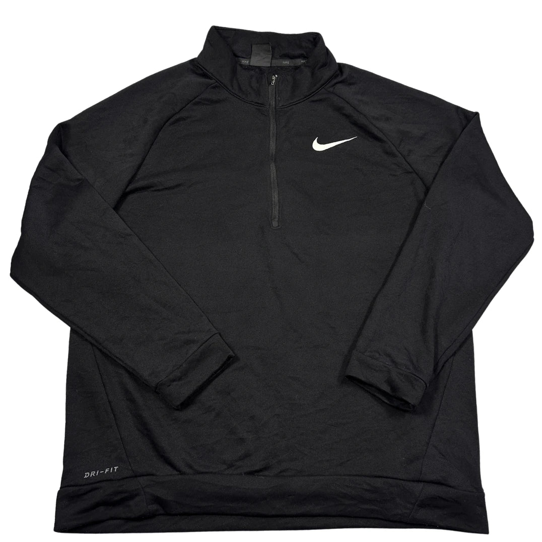 Nike® Black Dri Fit Quarter Zip-L