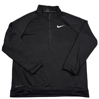 Nike® Black Dri Fit Quarter Zip-L