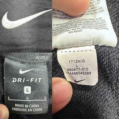 Nike® Black Dri Fit Quarter Zip-L