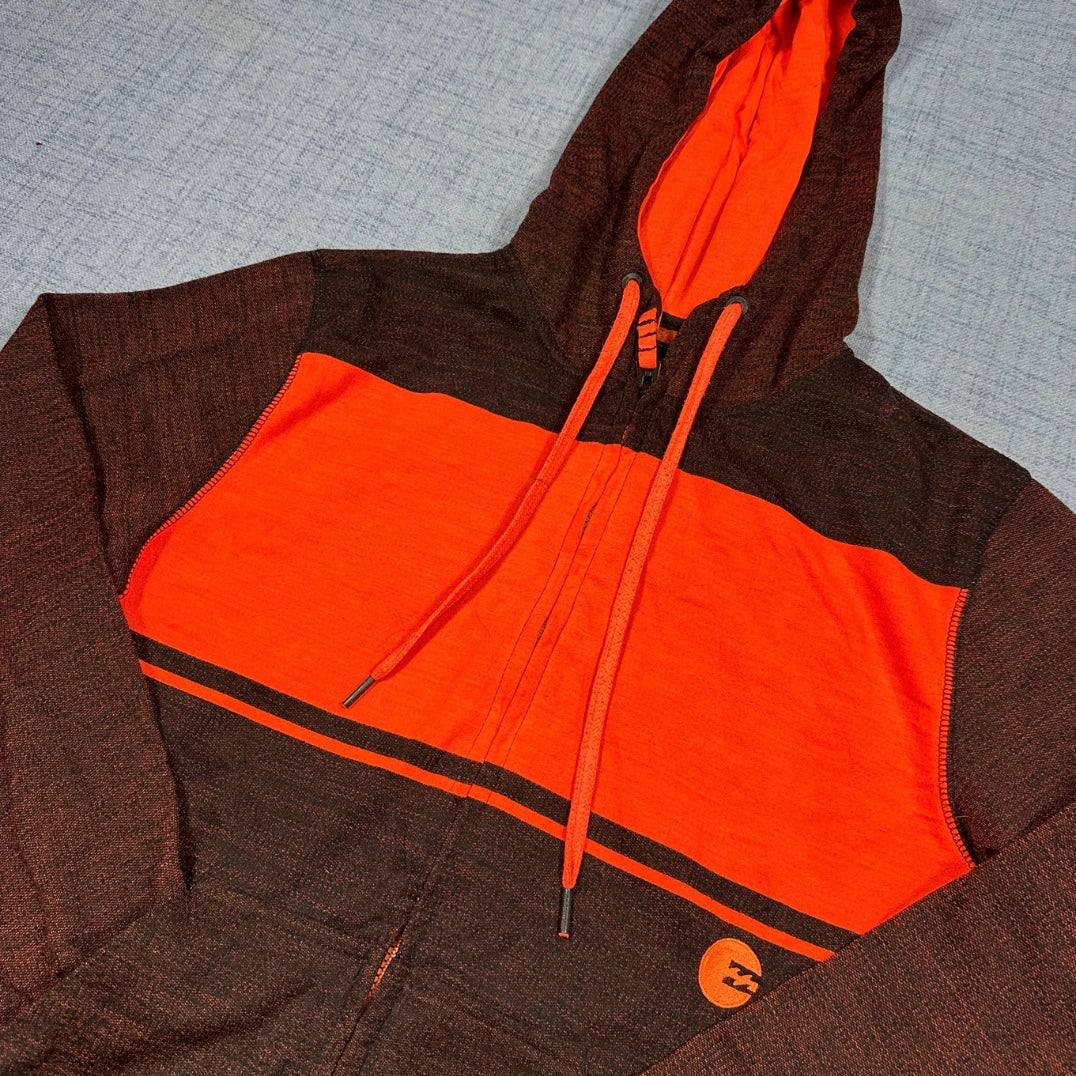 Billabong® Orange Zip Hoodie Contrast-M